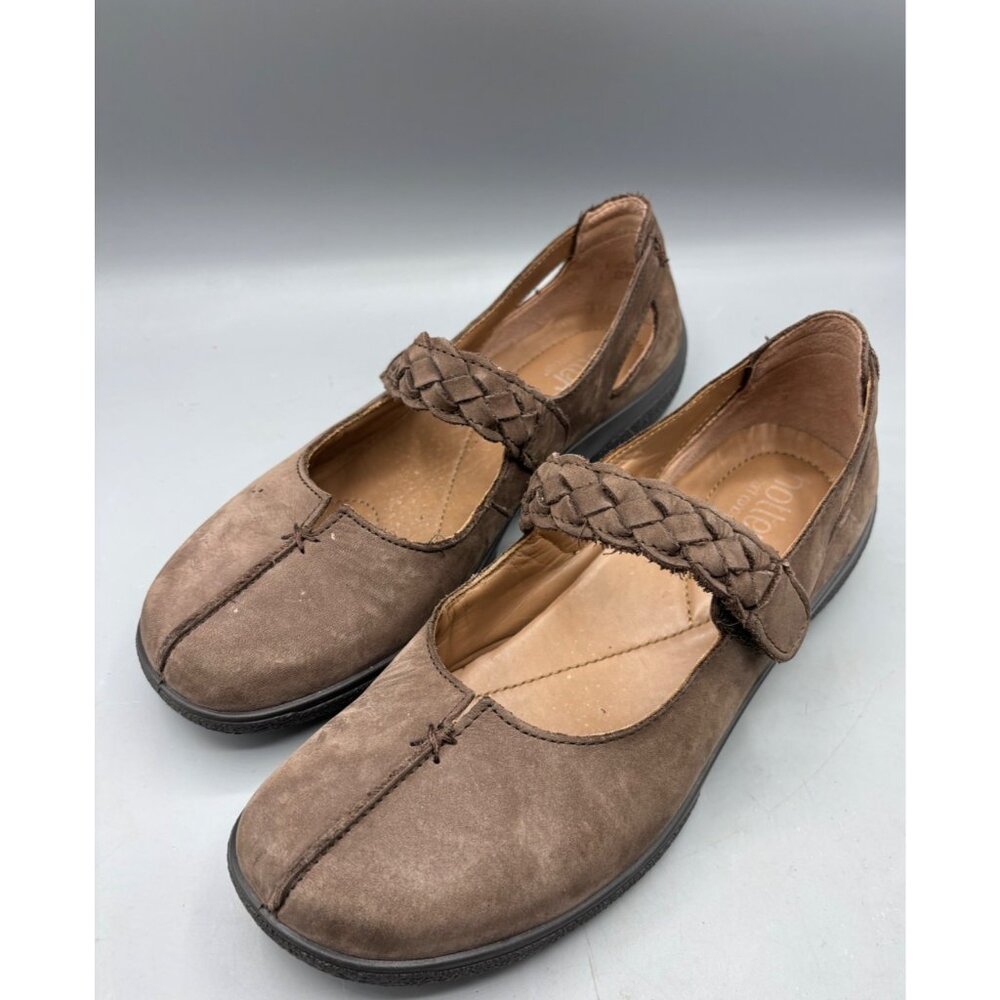 Hotter‎ Womens Shoes 8 Shake Brown Suede Mary Jane Suede